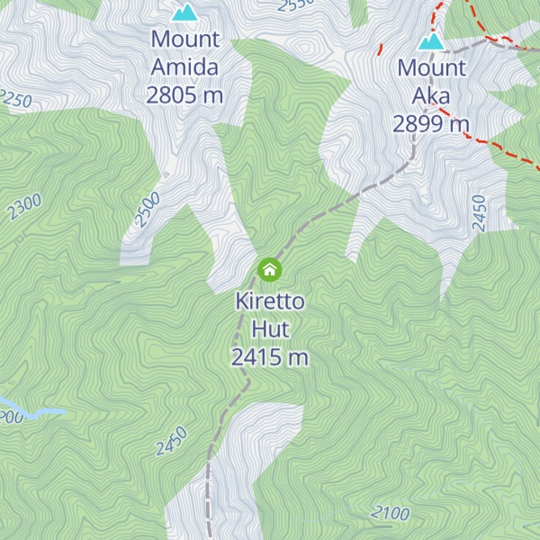 Map of Kiretto Hut