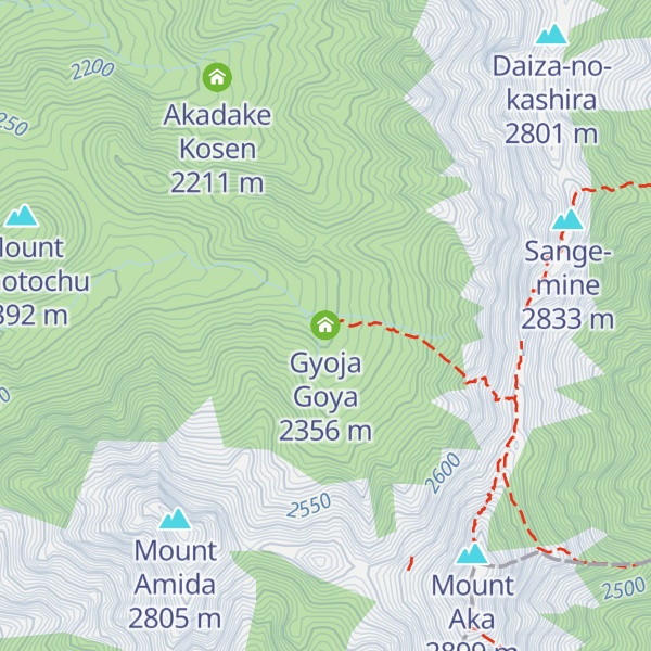 Map of Gyoja Goya
