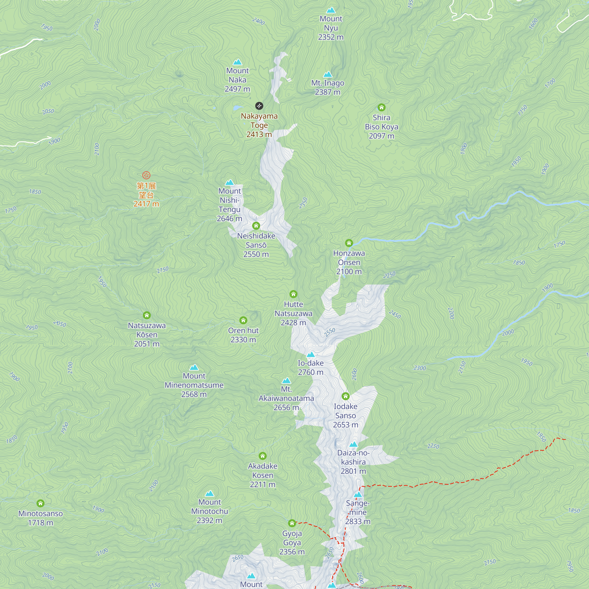 Yamabikoso map