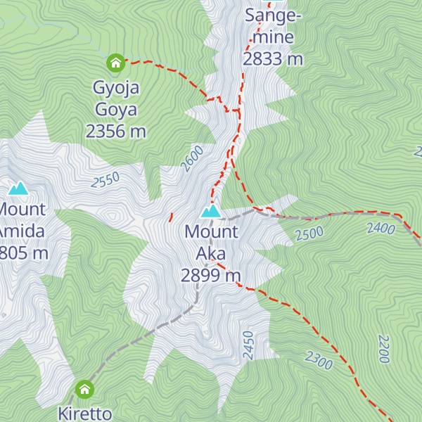 Map of Mount Aka