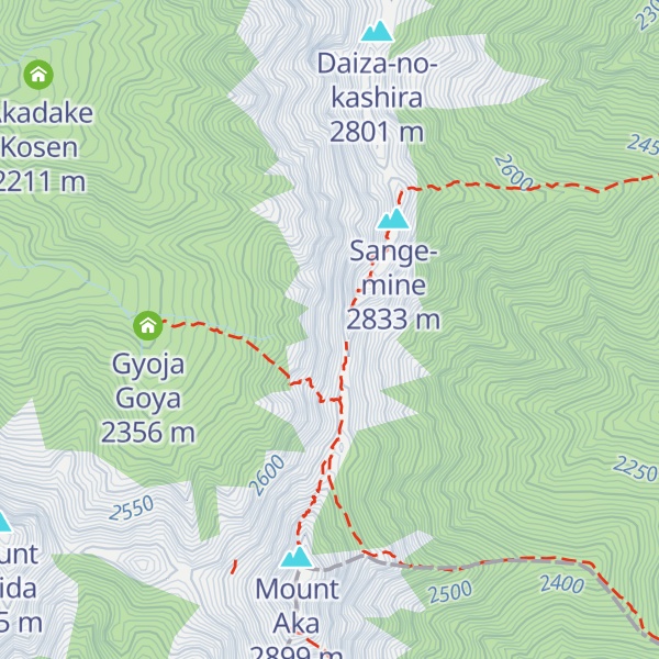 Map of 23 Night Peak