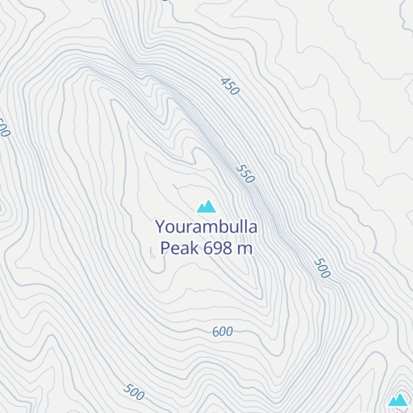 Map of Yourambulla Peak