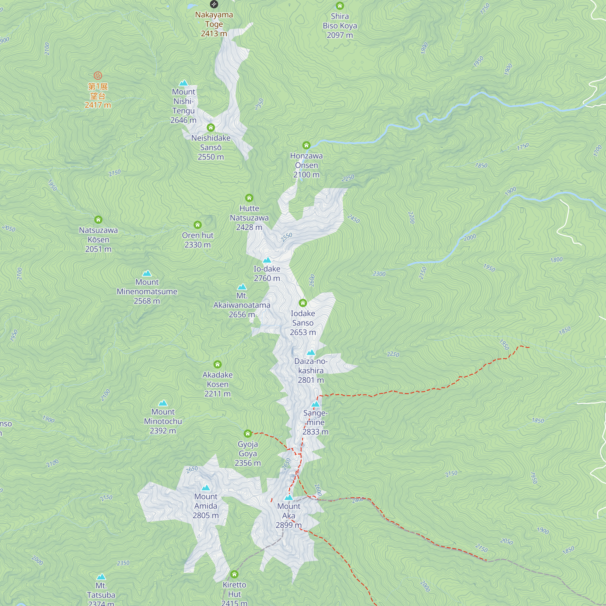 Iodake Sanso map