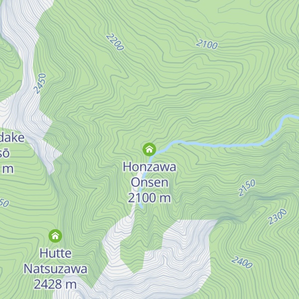 Map of Honzawa Onsen