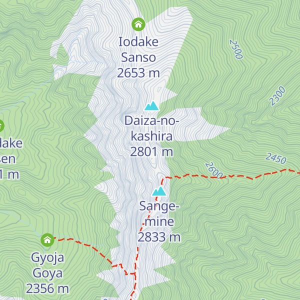 Map of Mt. Okunoin