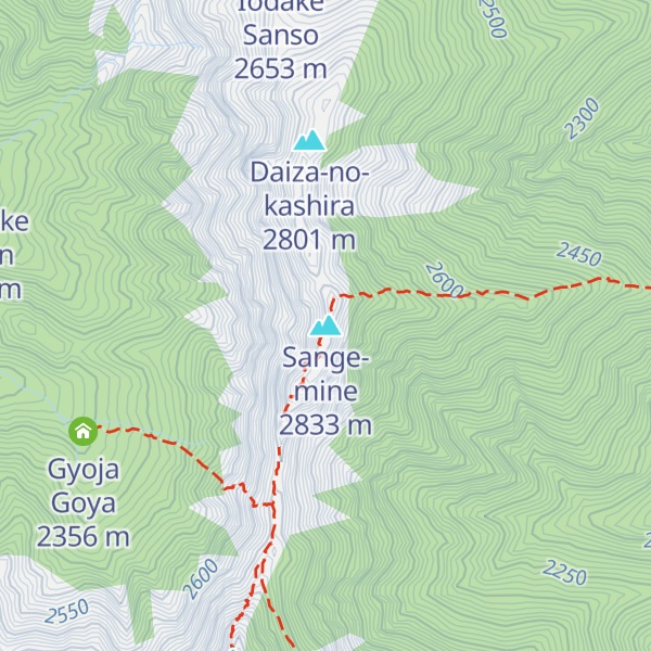 Map of Sange-mine
