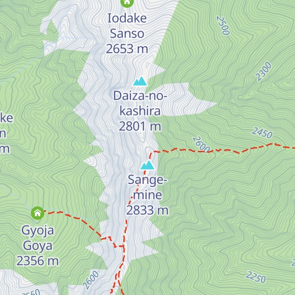 Map of Yoko-dake