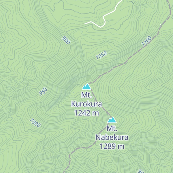 Map of Mt. Kurokura