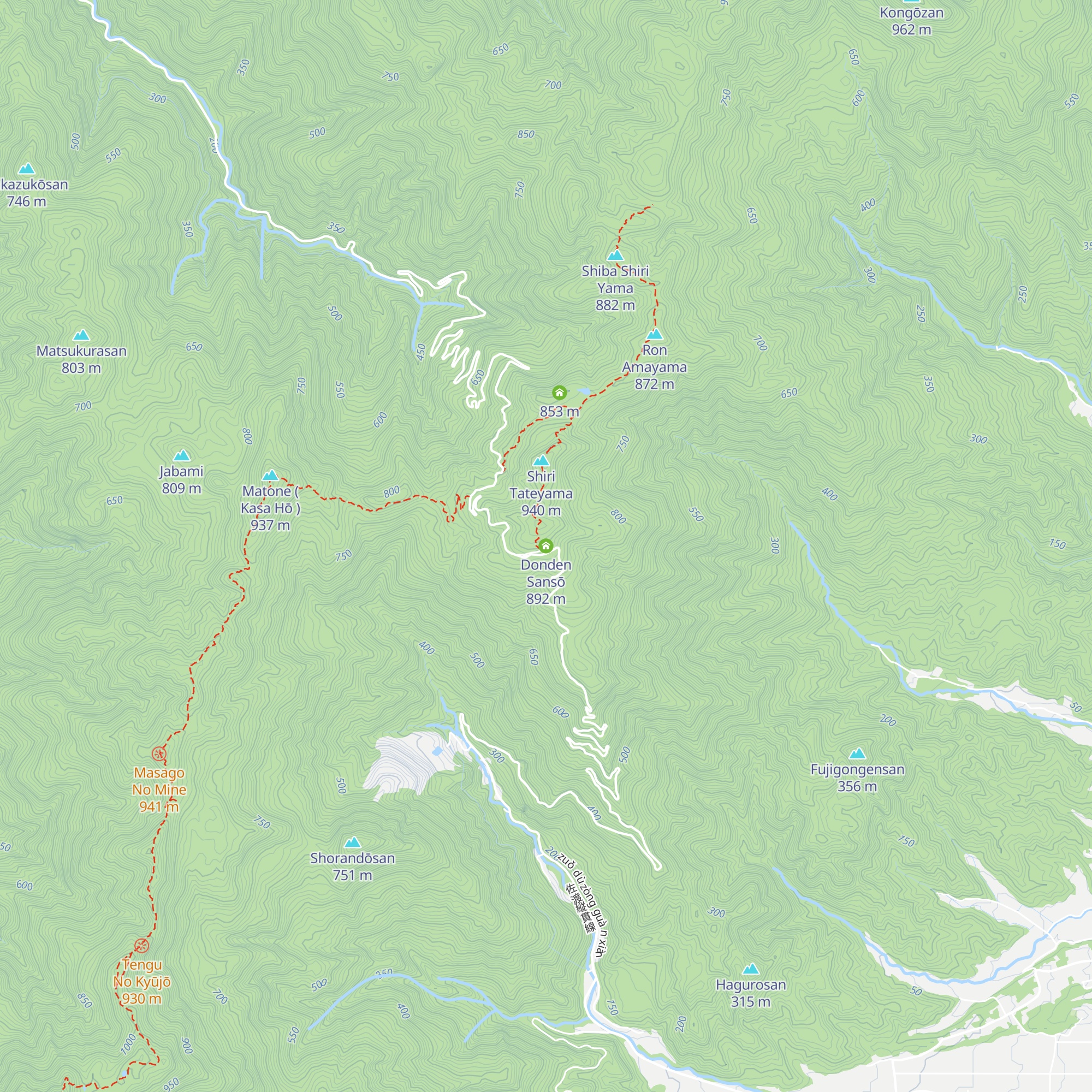Donden Sansō map