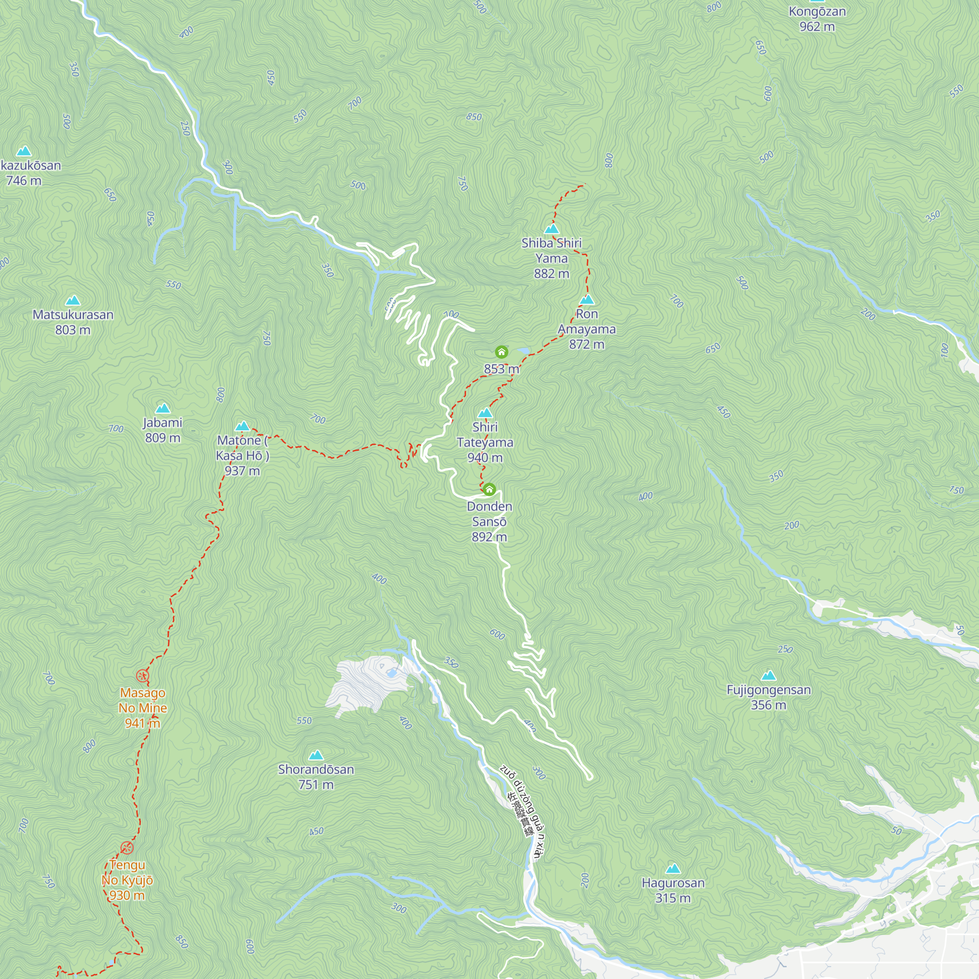 Donden Sansō map
