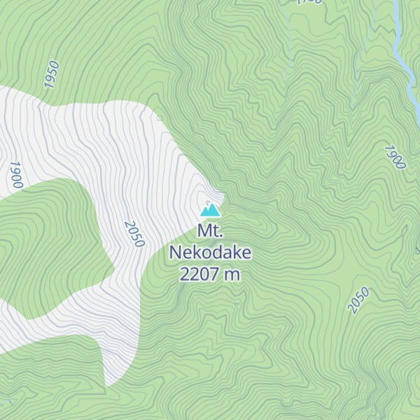 Map of Mt. Nekodake