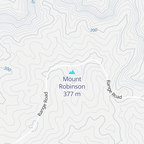 Map of Mount Robinson
