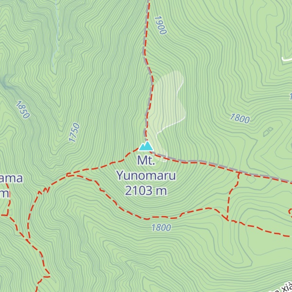 Map of Mt. Yunomaru