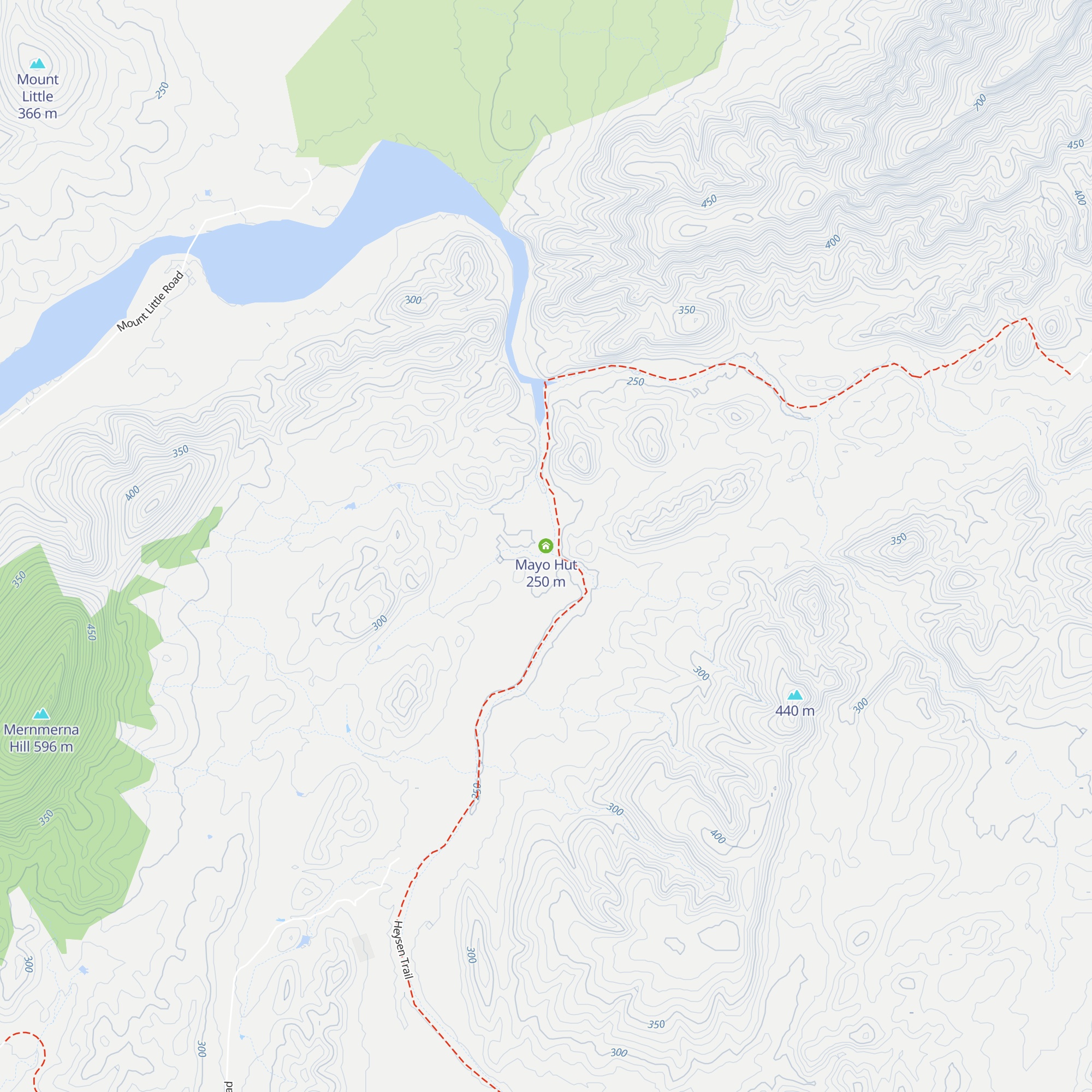 Mayo Hut map