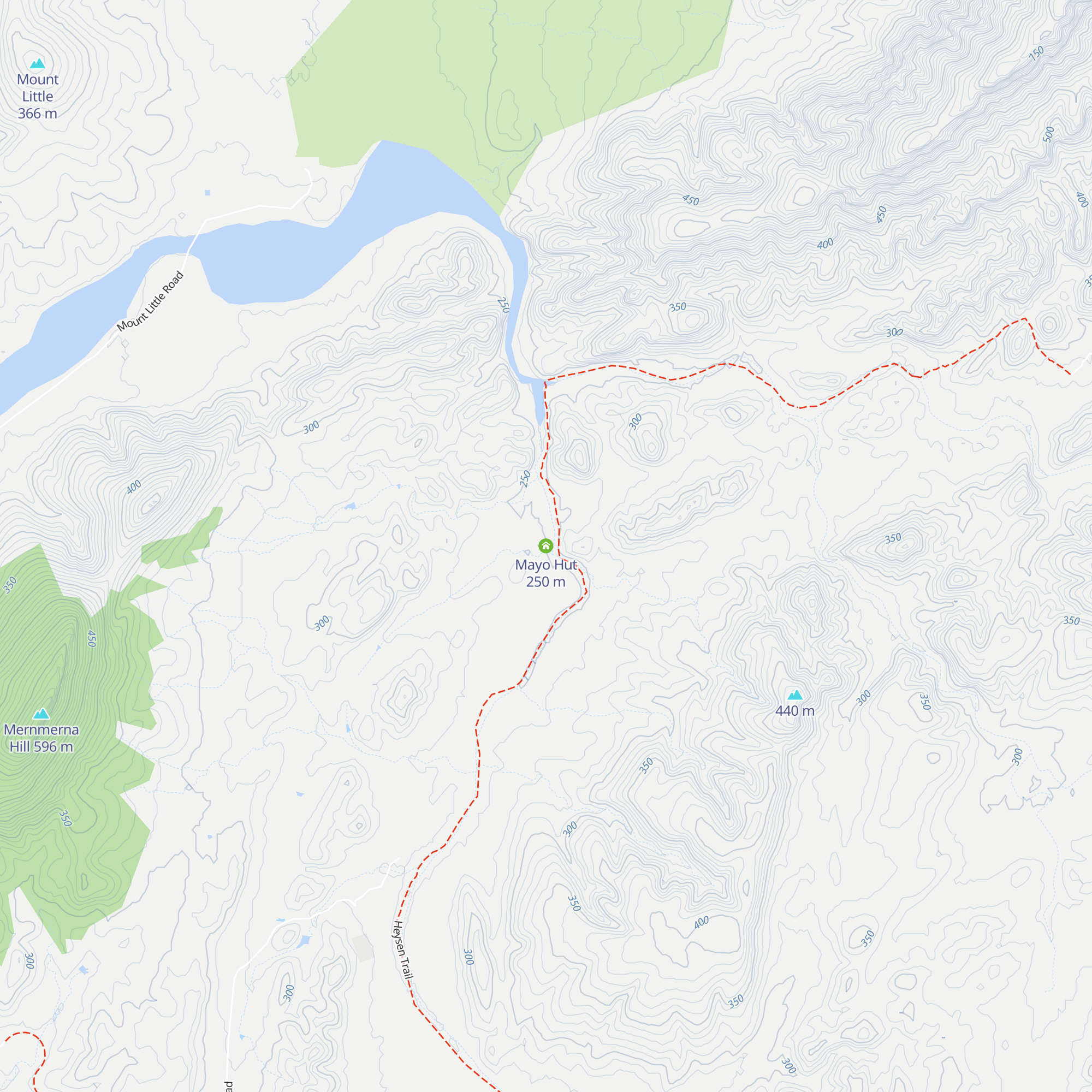Mayo Hut map