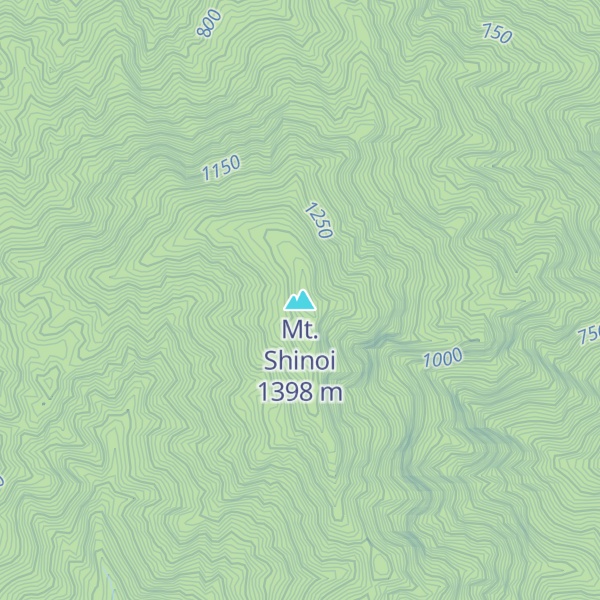 Map of Mt. Shinoi