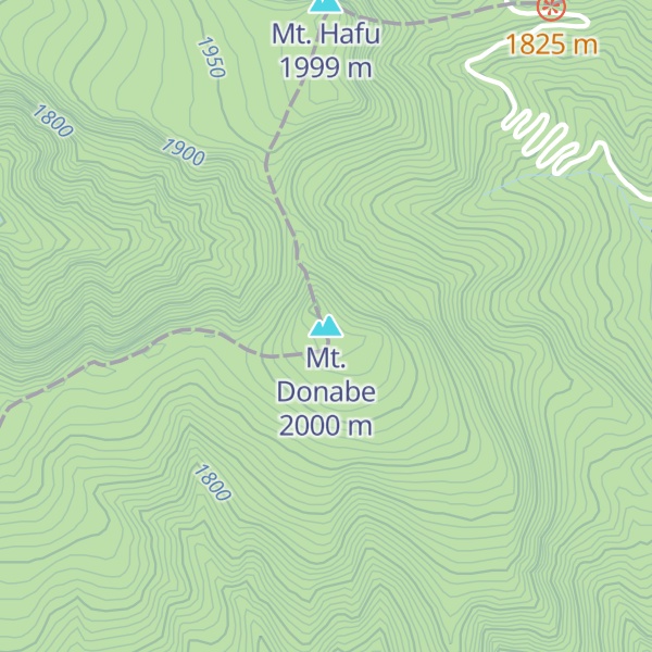 Map of Mt. Donabe