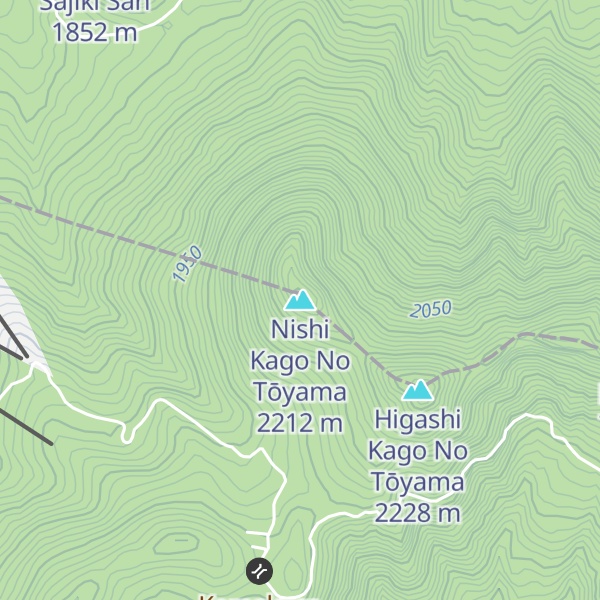 Map of Nishi Kago No Tōyama