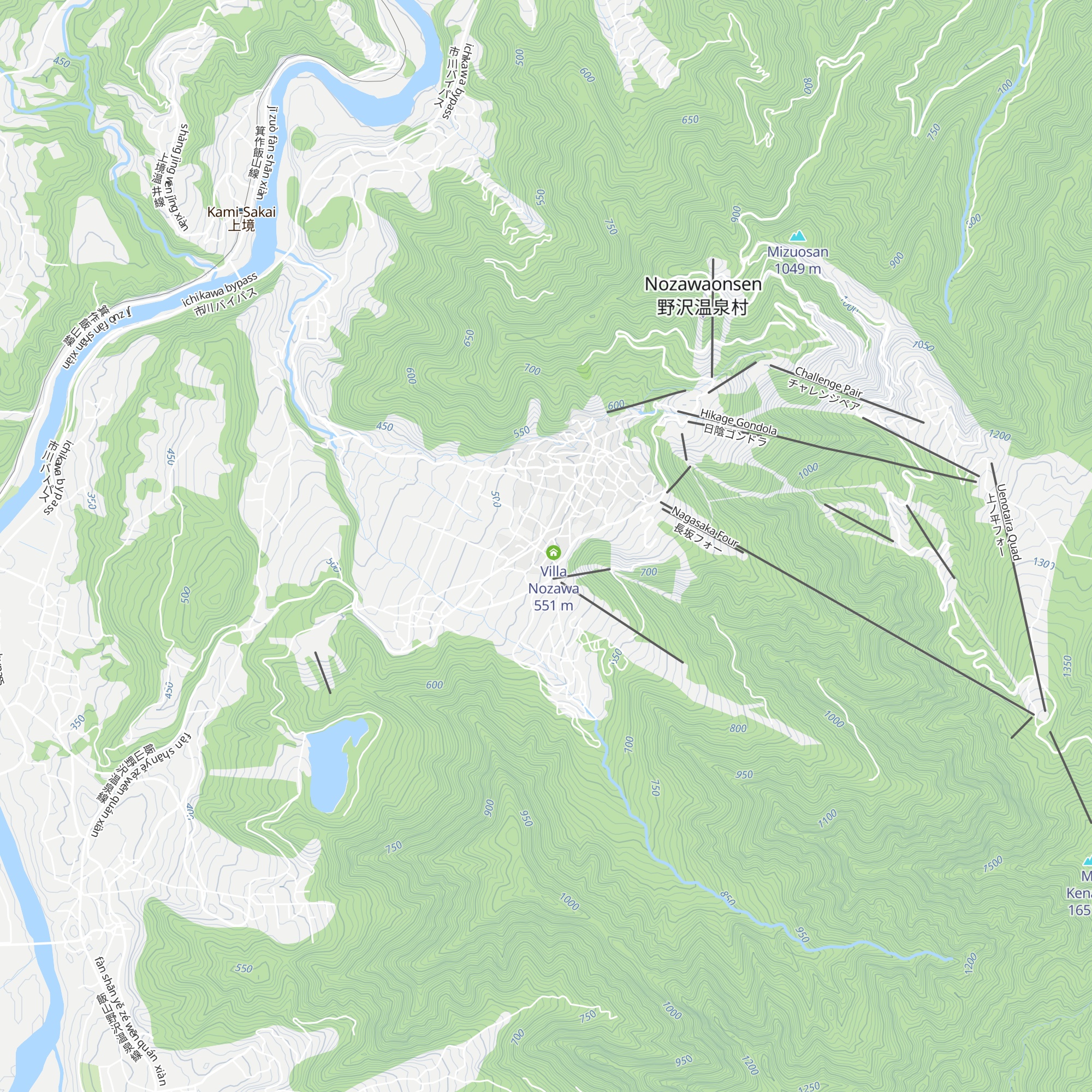Villa Nozawa map