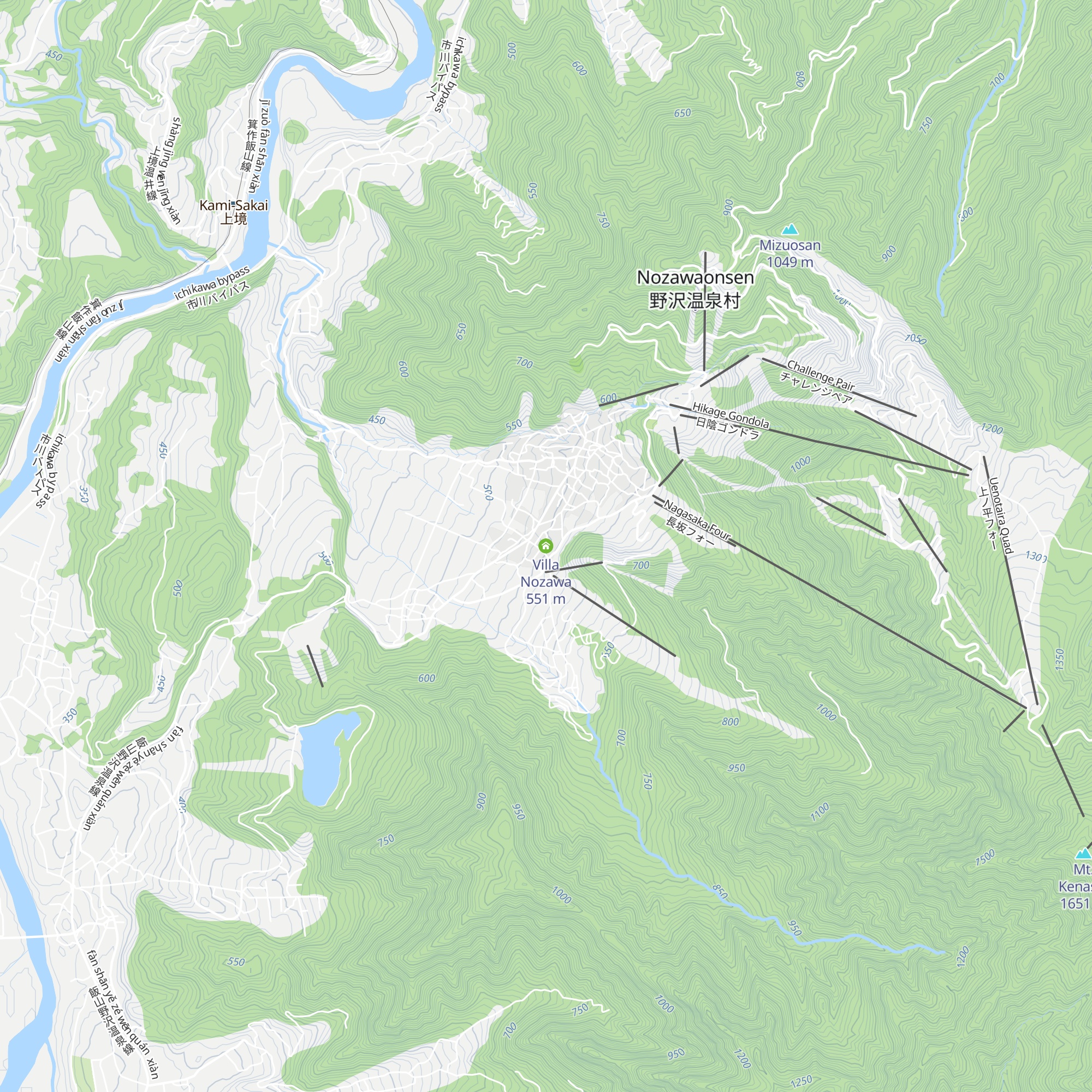 Villa Nozawa map