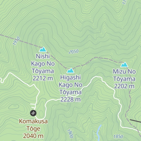 Map of Higashi Kago No Tōyama