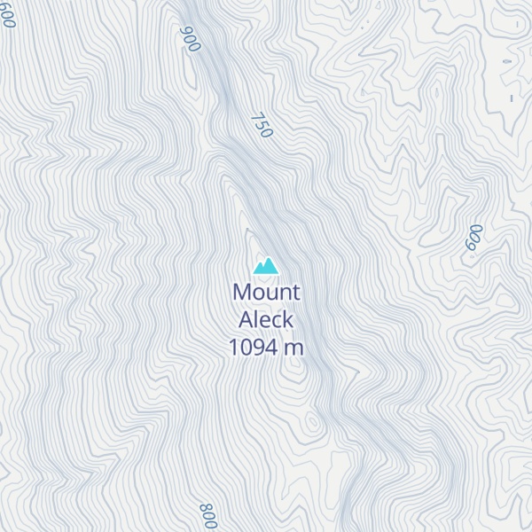 Map of Mount Aleck