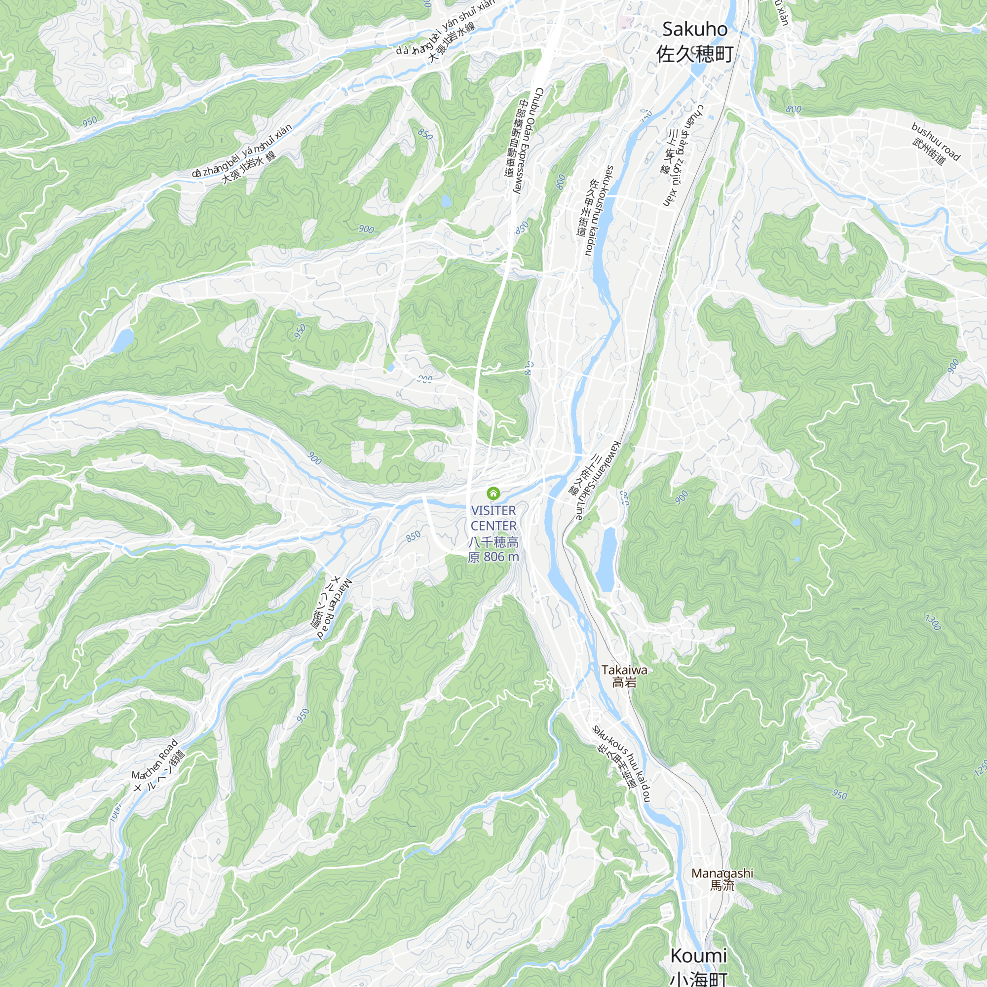 VISITER CENTER 八千穂高原 map