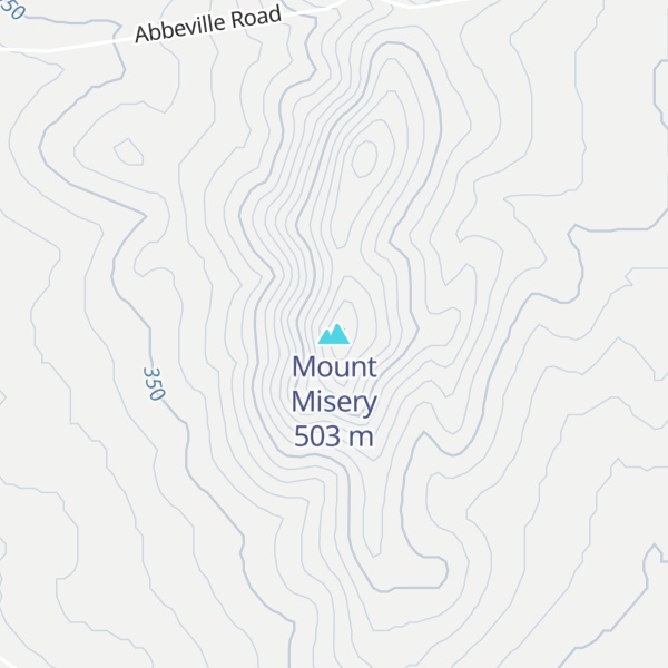 Map of Mount Misery