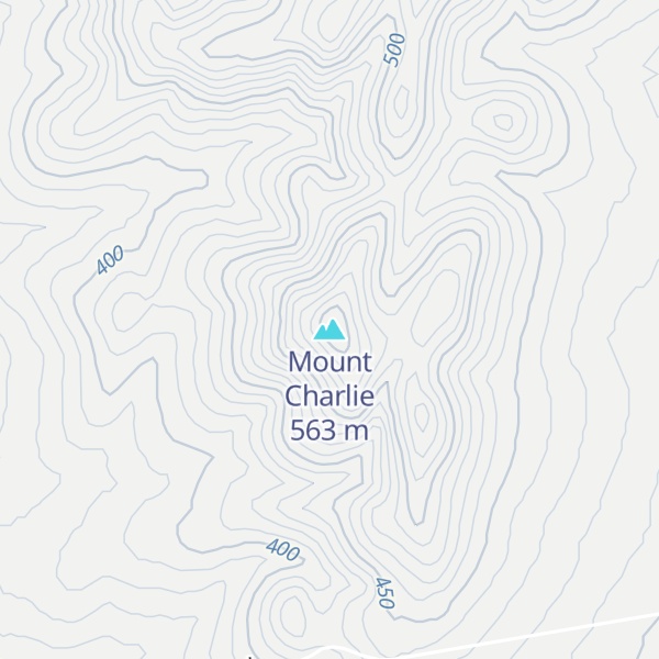 Map of Mount Charlie