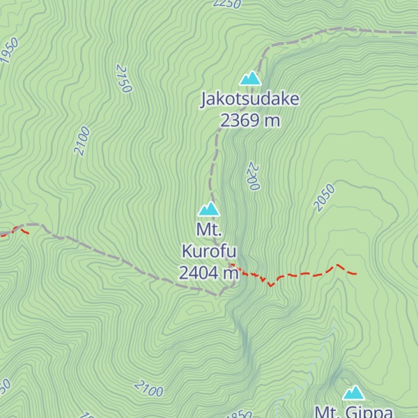 Map of Mt. Kurofu