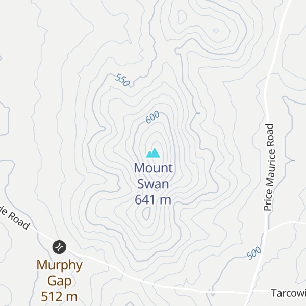 Map of Mount Swan