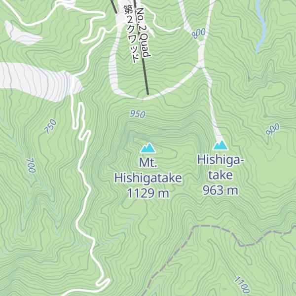 Map of Mt. Hishigatake