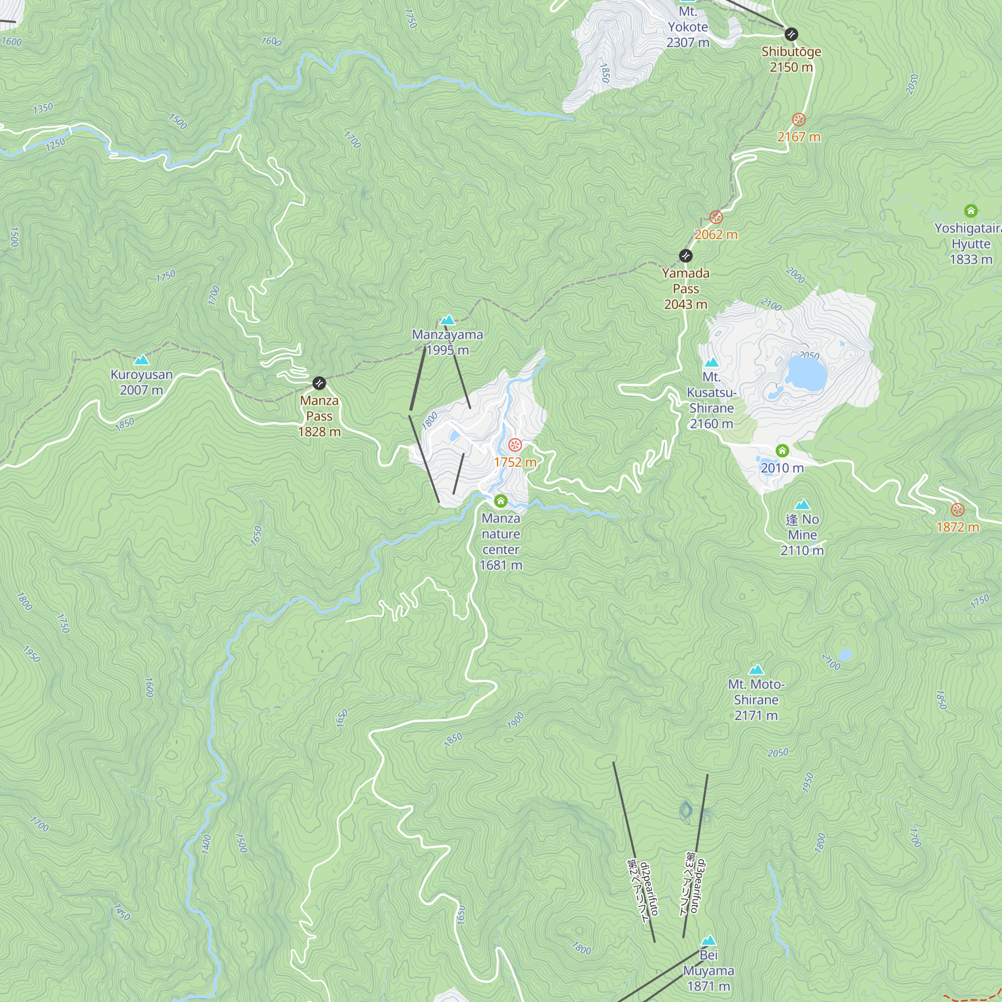 Manza nature center map