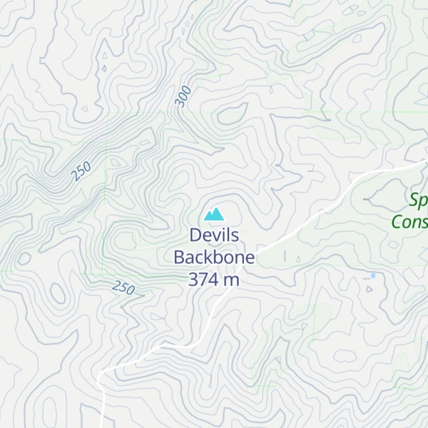 Map of Devils Backbone
