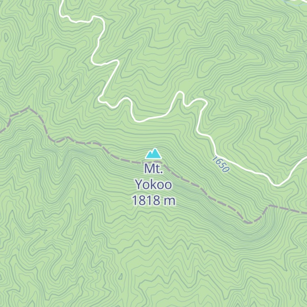 Map of Mt. Yokoo