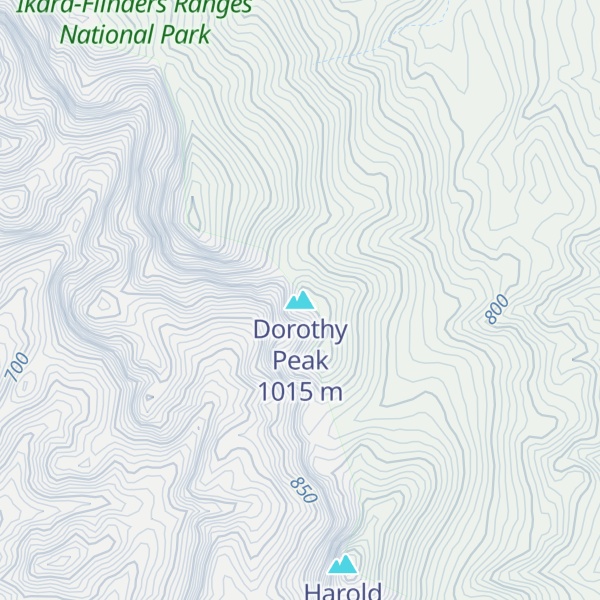 Map of Dorothy Peak