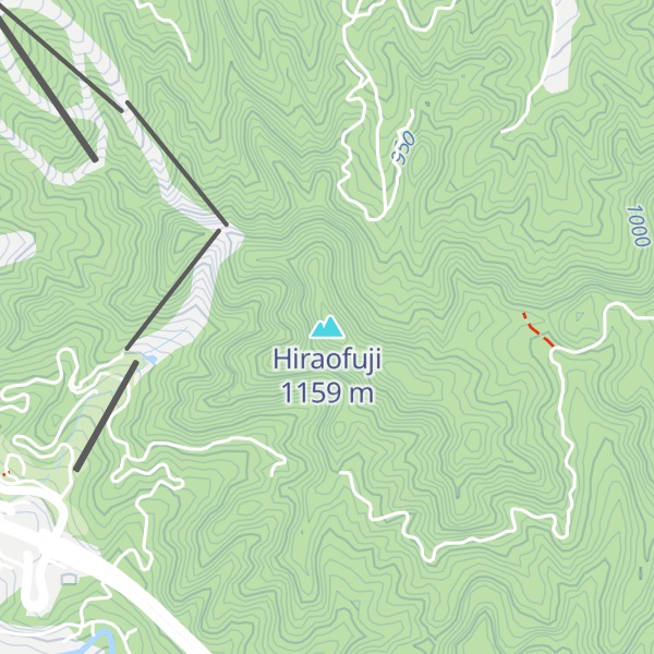 Map of Hiraofuji