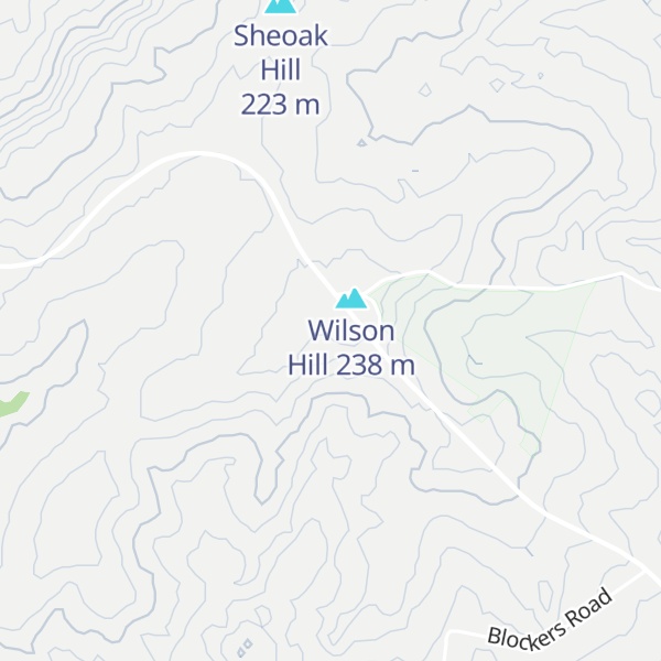 Map of West Of Sheoak Hill