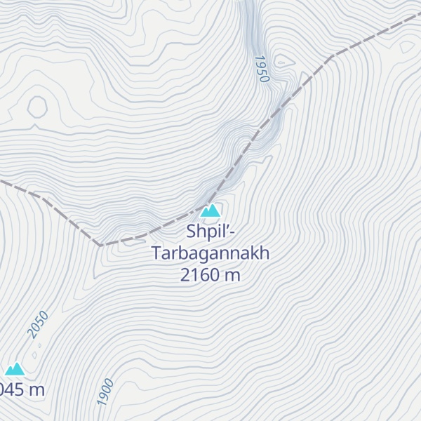 Map of Shpil’-Tarbagannakh