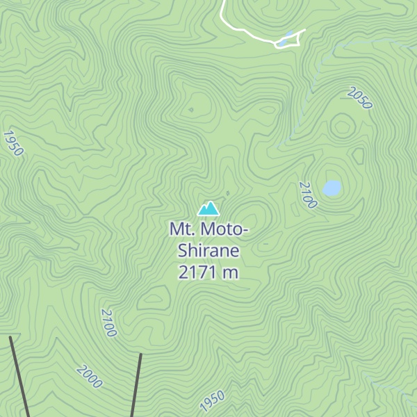 Map of Mt. Moto-Shirane