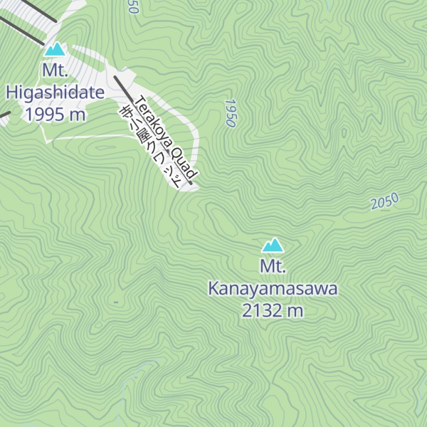 Map of Mt. Terakoya-mine