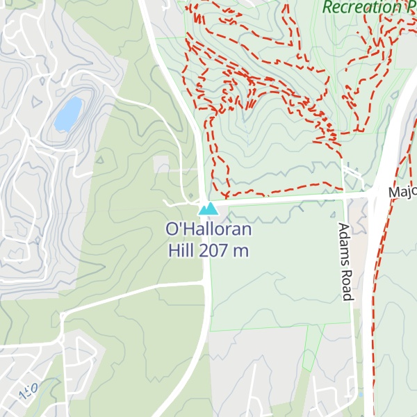 Map of O'Halloran Hill