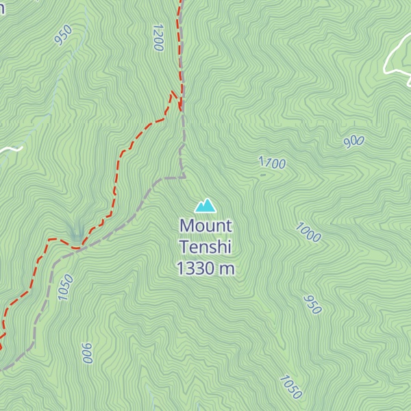 Map of Mount Tenshi