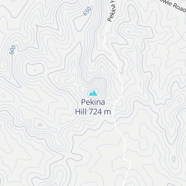 Map of Pekina Hill