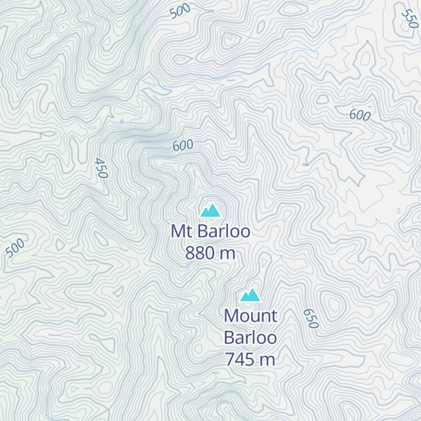 Map of Mt Barloo
