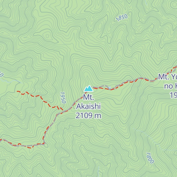 Map of Mt. Akaishi