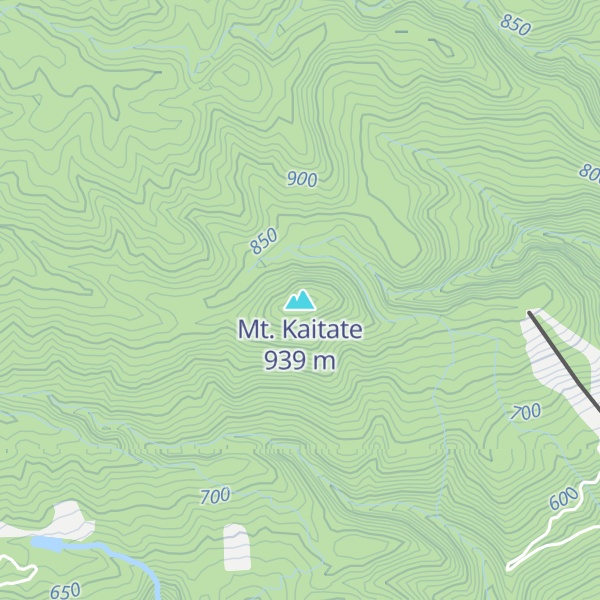 Map of Mt. Kaitate