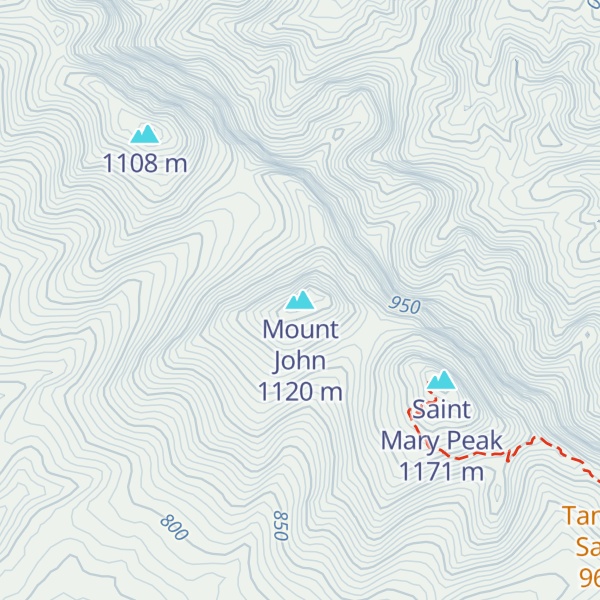 Map of Mount John