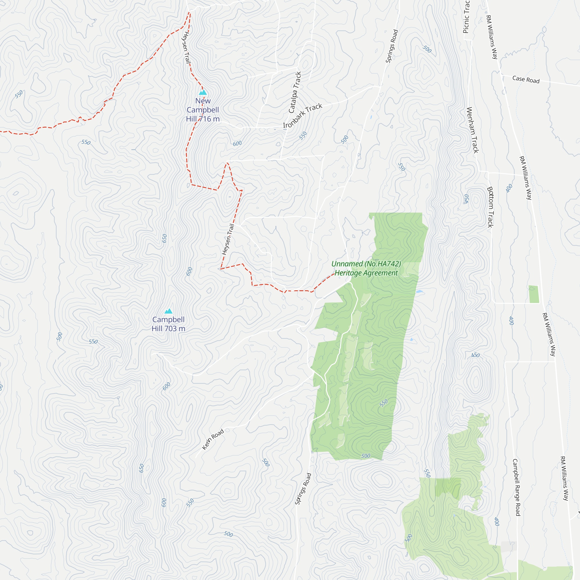 Curnows Hut map