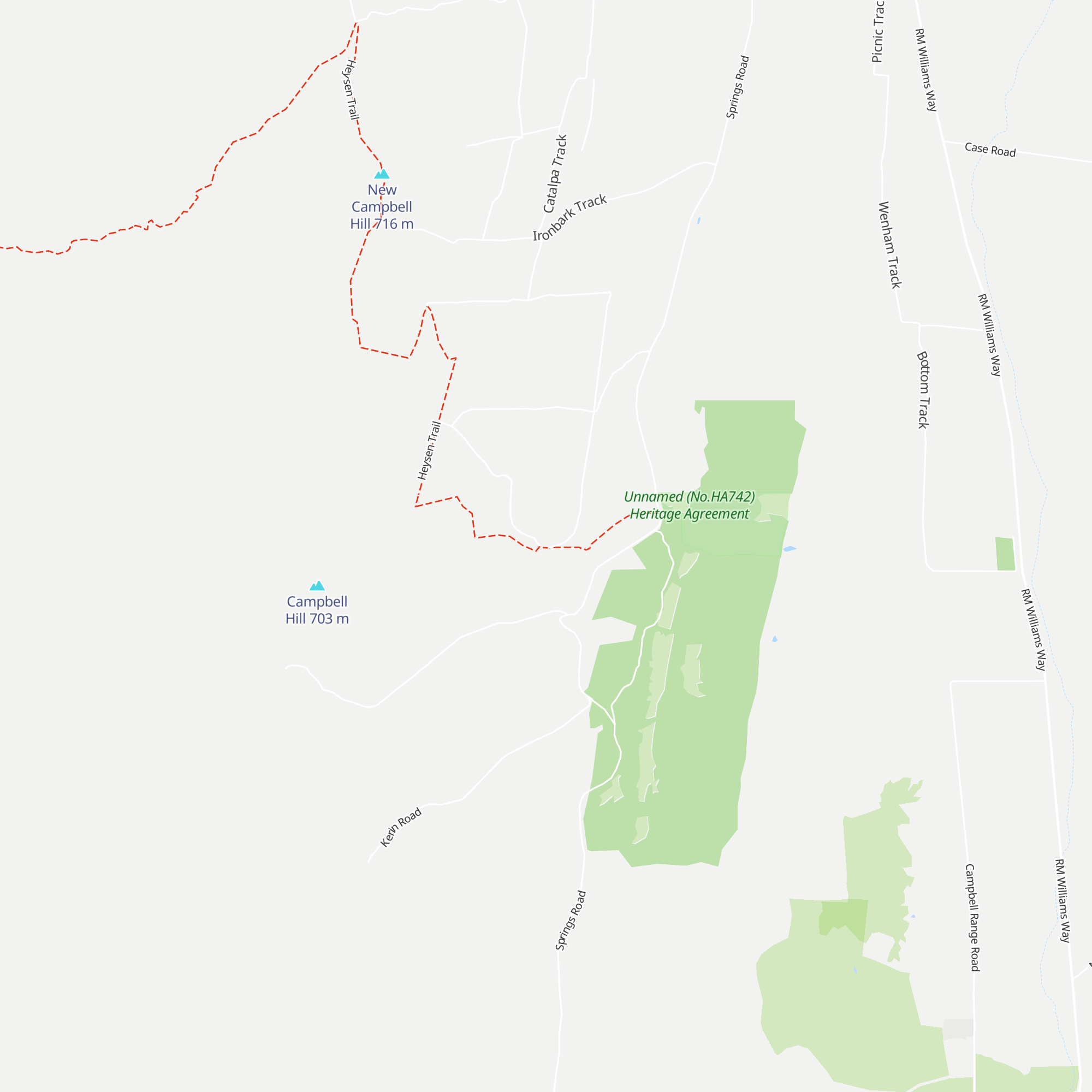 Curnows Hut map